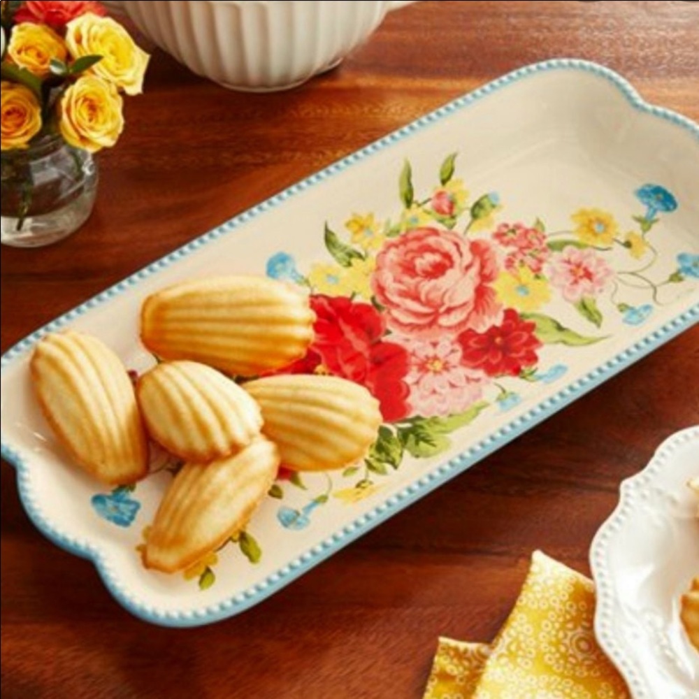 The Pioneer Woman Sweet Rose Serving Tray Snack Platter New